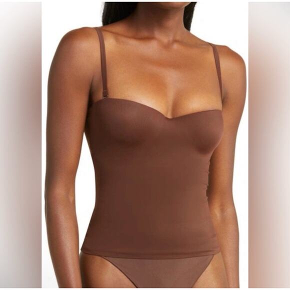 Skims Contour Lift Underwire Tank Cocoa Size 4X Removable Straps NWT Style 1944 - Picture 2 of 7